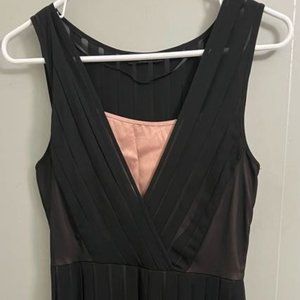Esprit Sleeveless Black Dress w/ Bronze Lining S